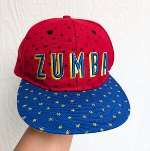 ZUMBA Wear Red Blue Yellow Snap Back Adjustable Hat Cap